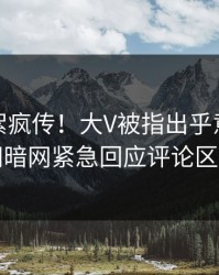 今日花絮疯传！大V被指出乎意料，爆料网暗网紧急回应评论区炸了
