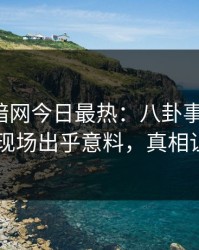 爆料网暗网今日最热：八卦事件曝光，当事人现场出乎意料，真相让人瞠目