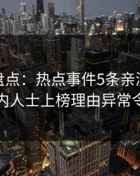 微密圈盘点：热点事件5条亲测有效秘诀，业内人士上榜理由异常令人窒息