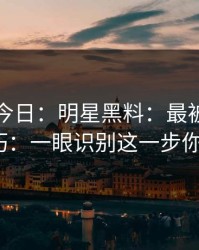 黑料网今日：明星黑料：最被低估的真伪技巧：一眼识别这一步你做了吗？